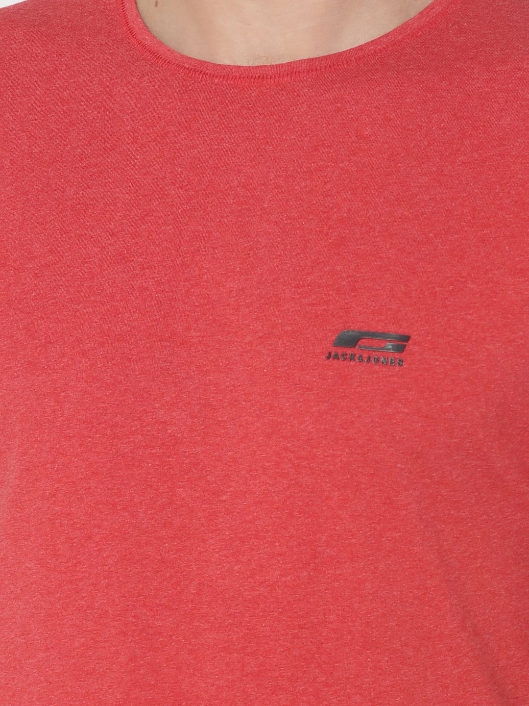 Pack Of Two Crew Neck T-Shirts- Red & White