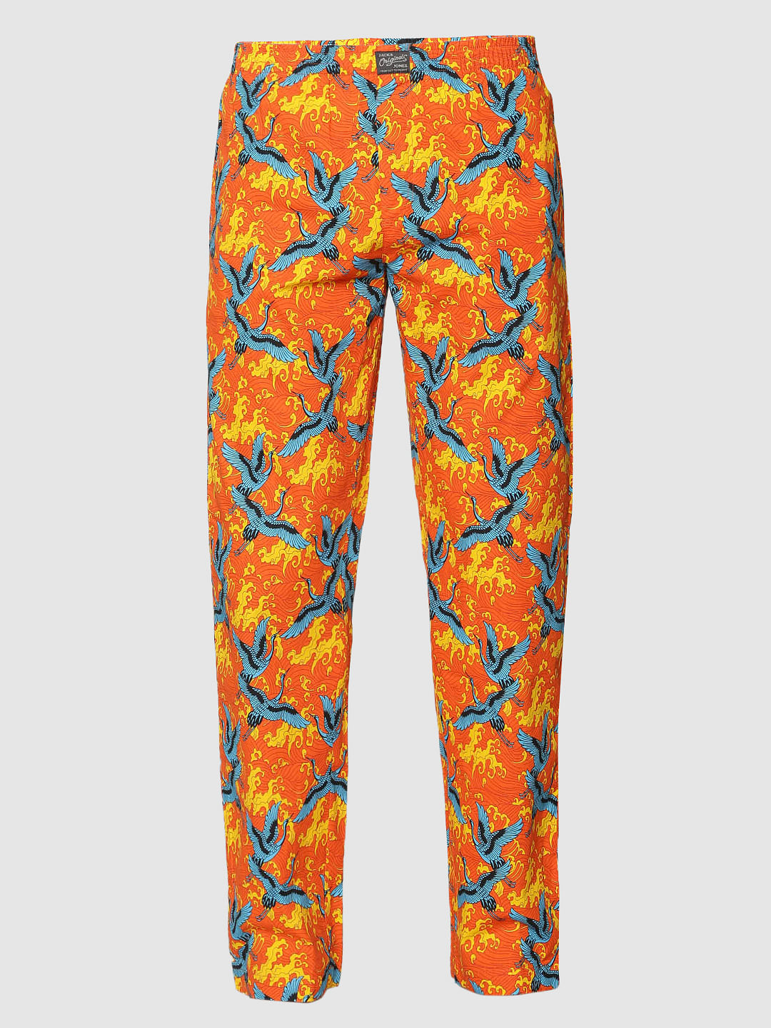 Rose All Over Flying Cranes Print Pyjama
