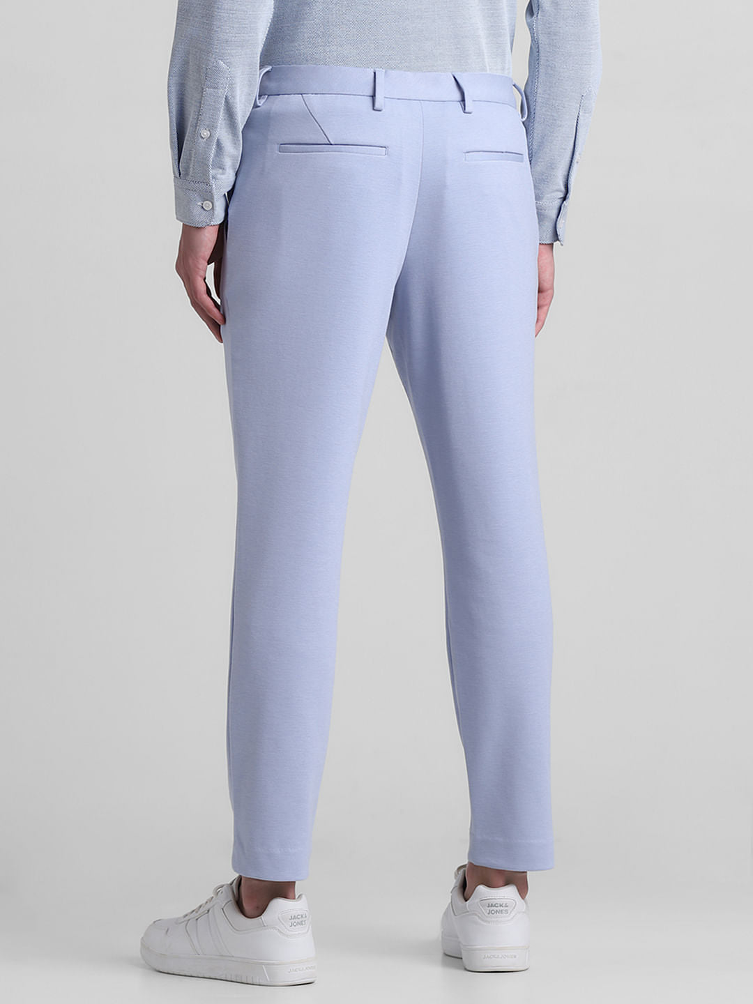 Light Blue Knitted Co-ord Set Trousers