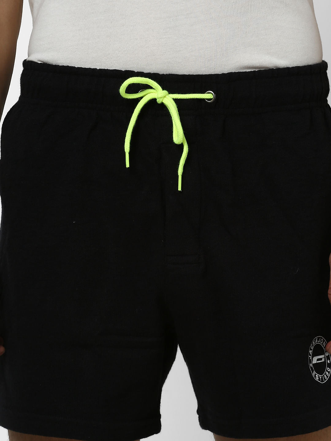 Black Mid Rise Sweatshorts