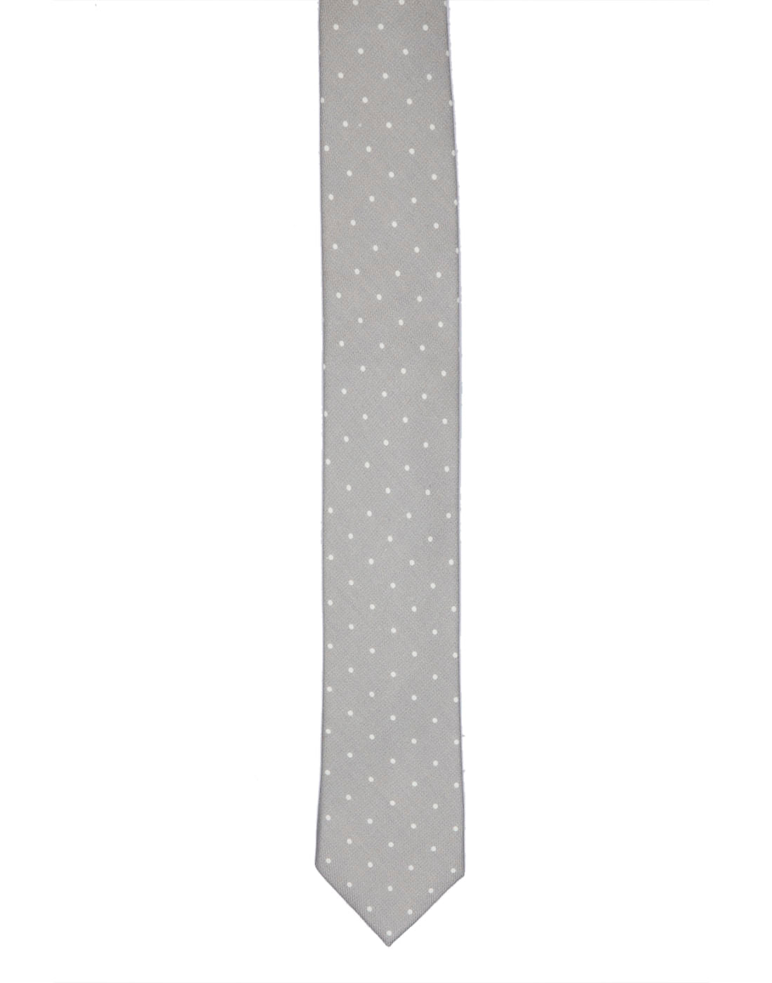 Grey Dot Print Tie