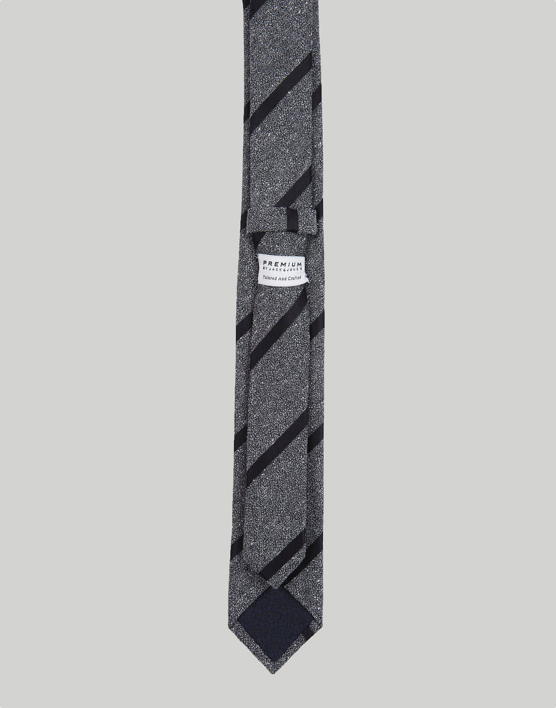 Grey Striped Tie