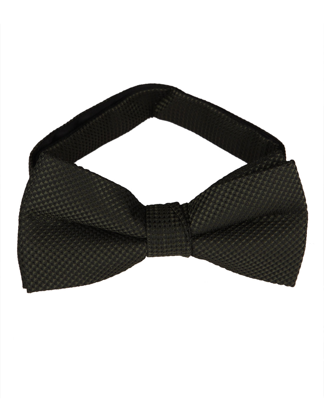 Dark Grey Self-Design Bow Tie