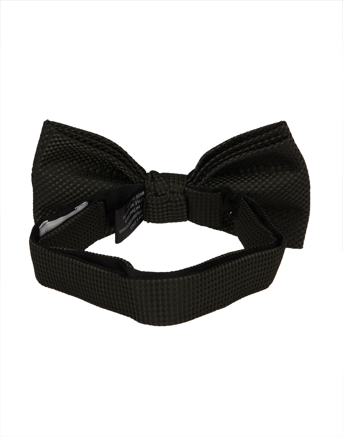 Dark Grey Self-Design Bow Tie