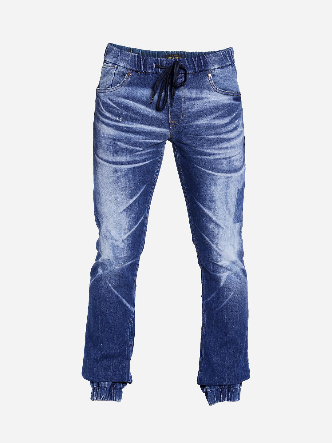 Blue Low Rise Glenn Washed Slim Fit Jeans