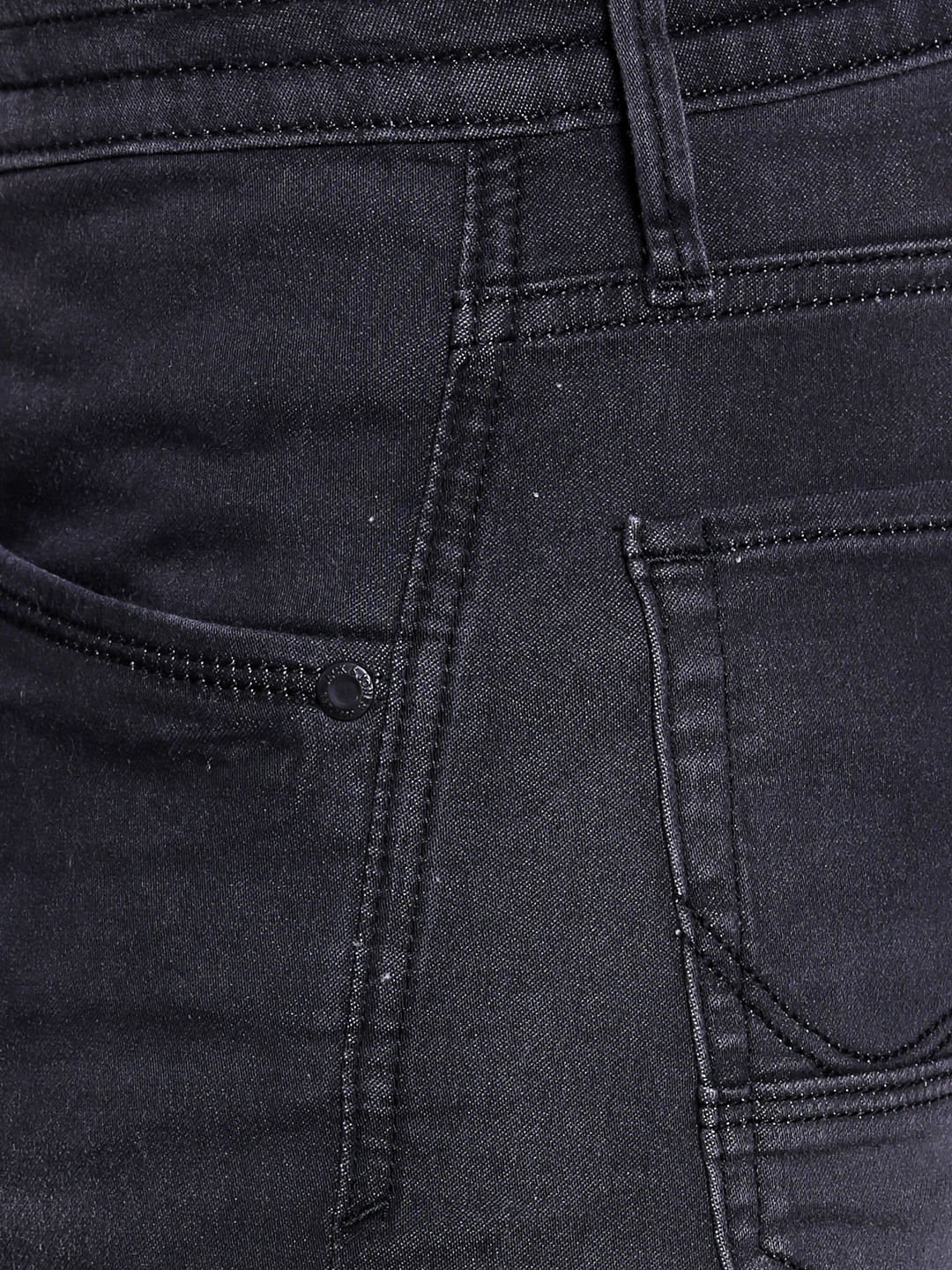 Black Low Rise Tim Anti Fit Jeans