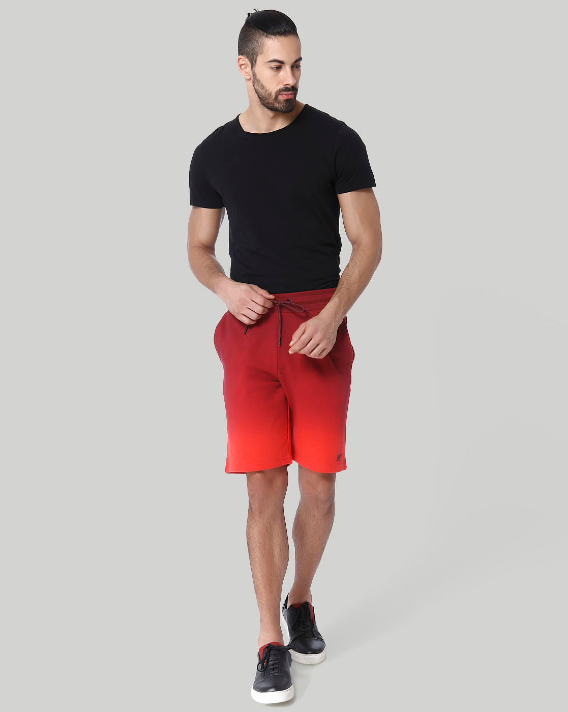 Red Drawstring Sweatshorts