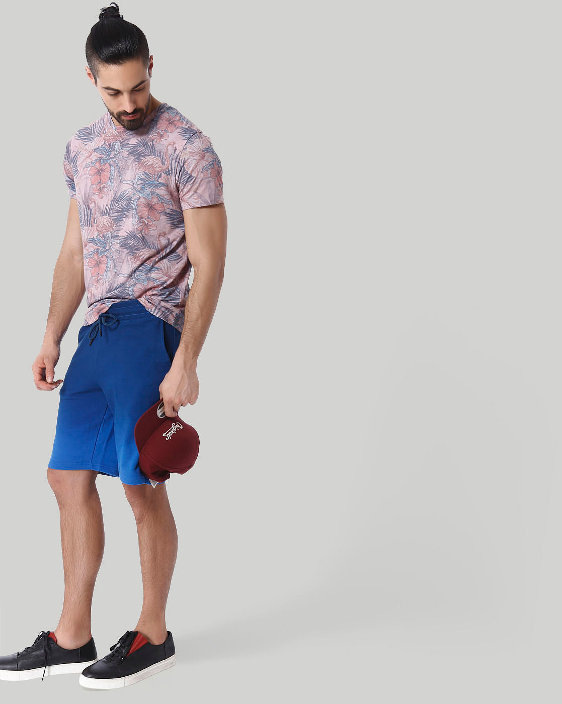 Blue Drawstring Sweatshorts