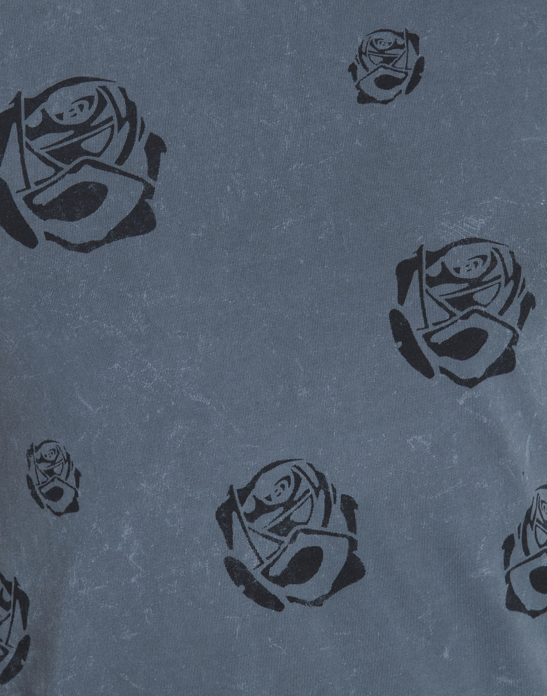 Grey Graphic Print Crew Neck T-shirt
