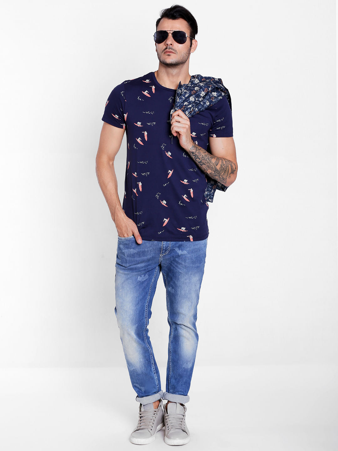 Light Blue Mid Rise Ben Skinny Jeans