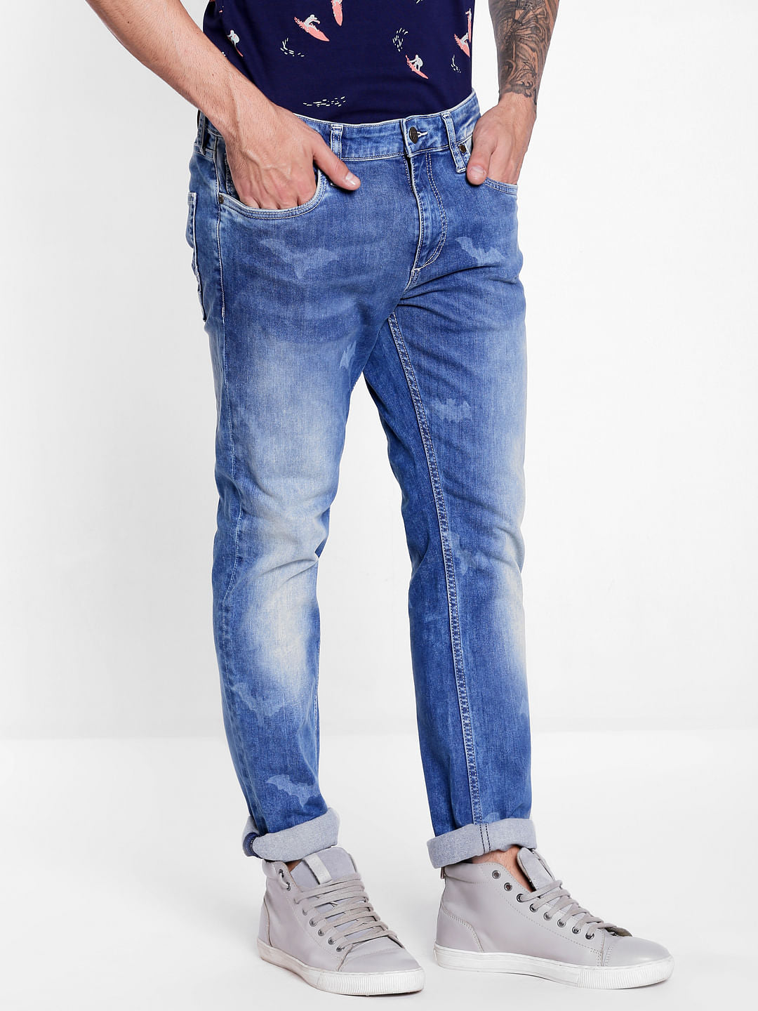 Light Blue Mid Rise Ben Skinny Jeans