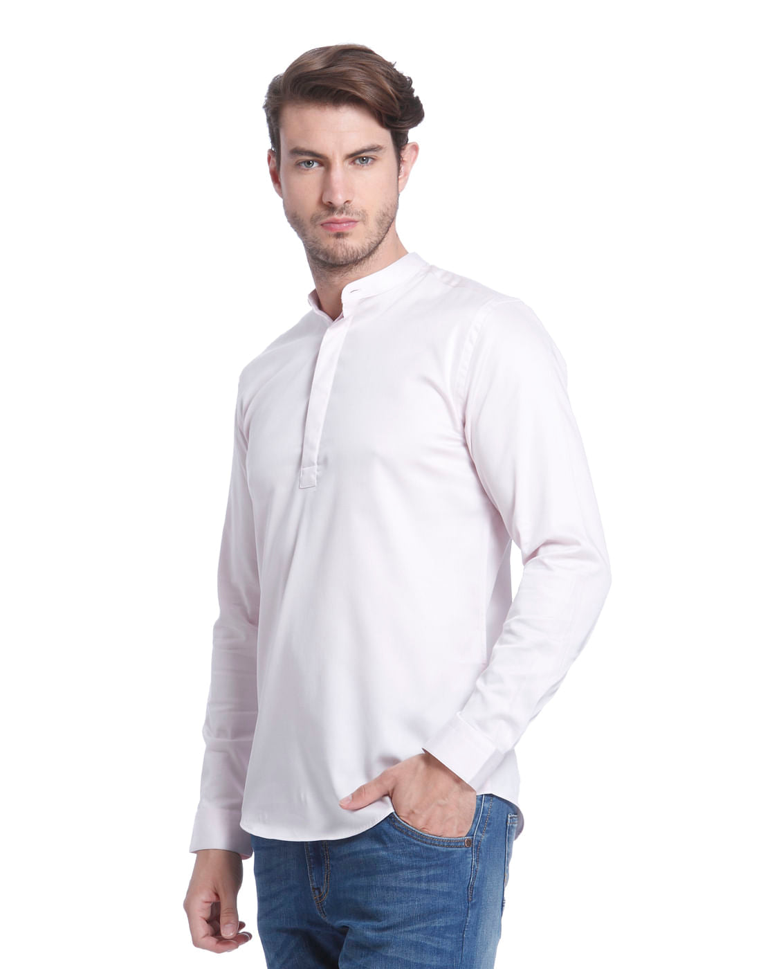 Light Purple Full Sleeves Shirt