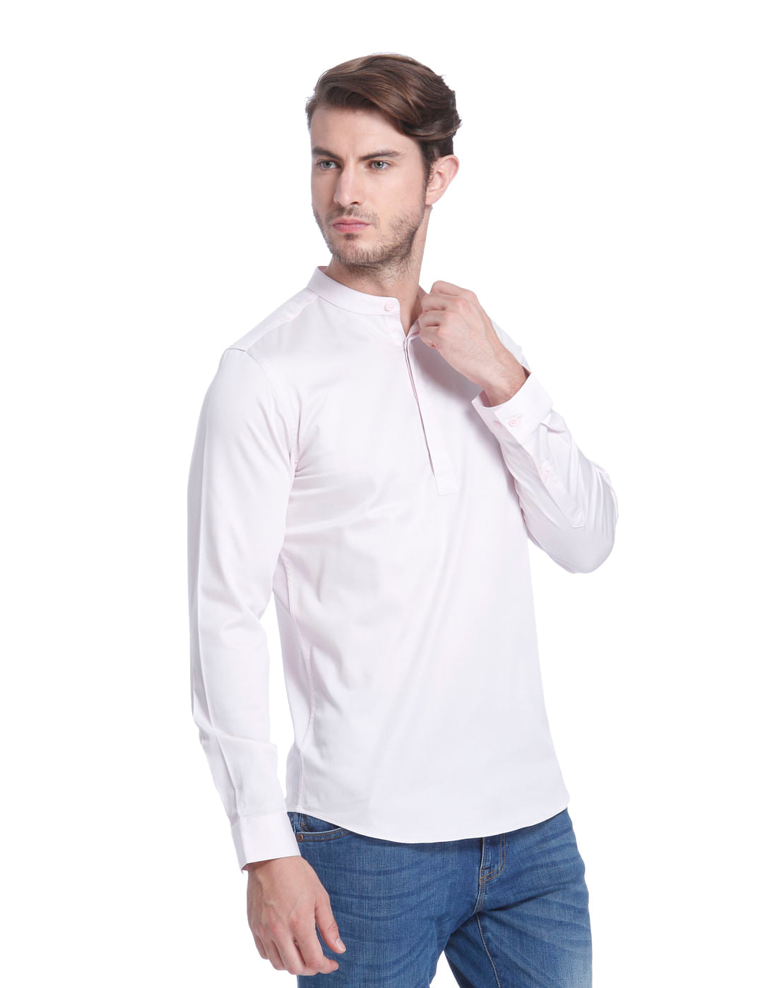 Light Purple Full Sleeves Shirt