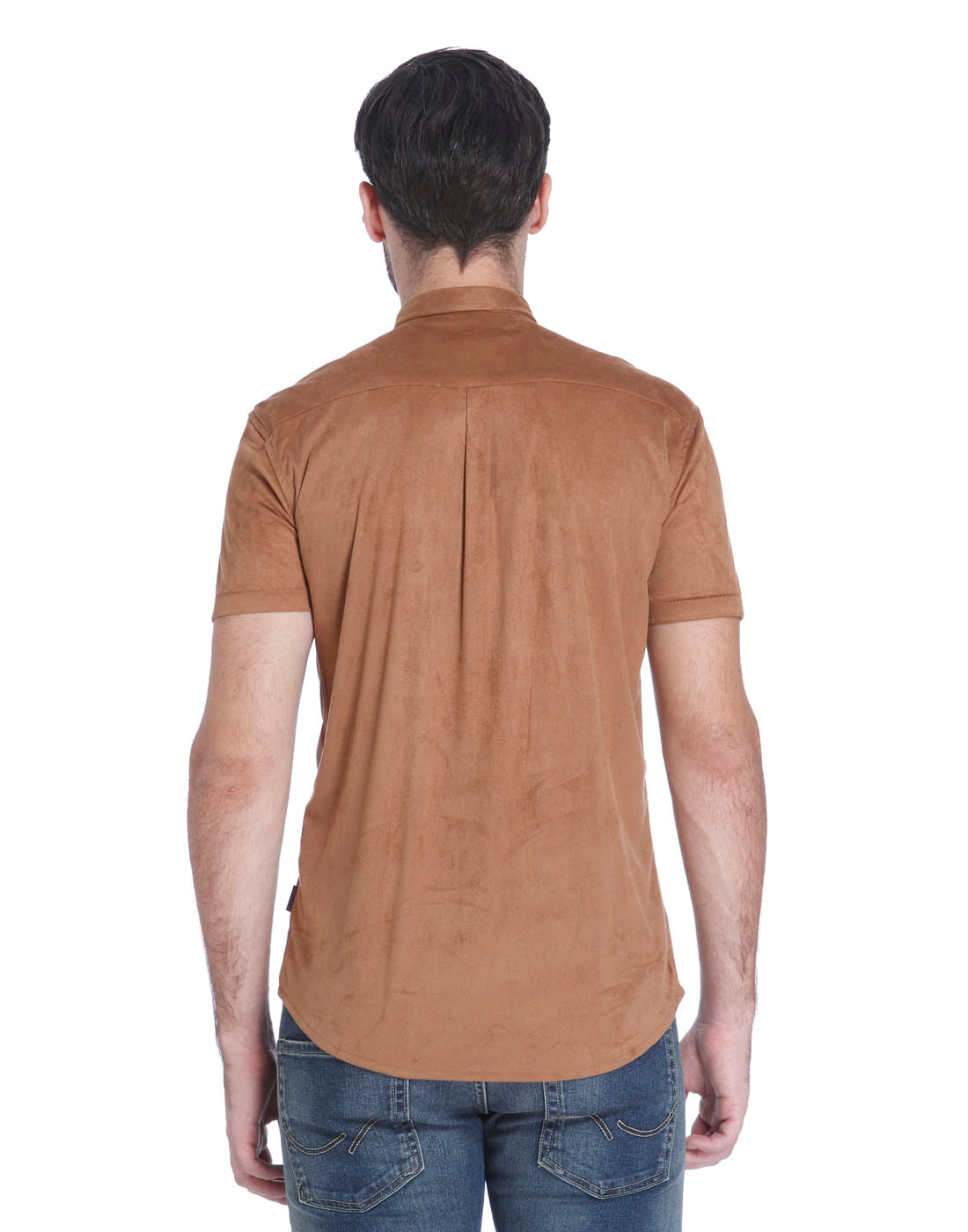 Brown Short Sleeves Shirt