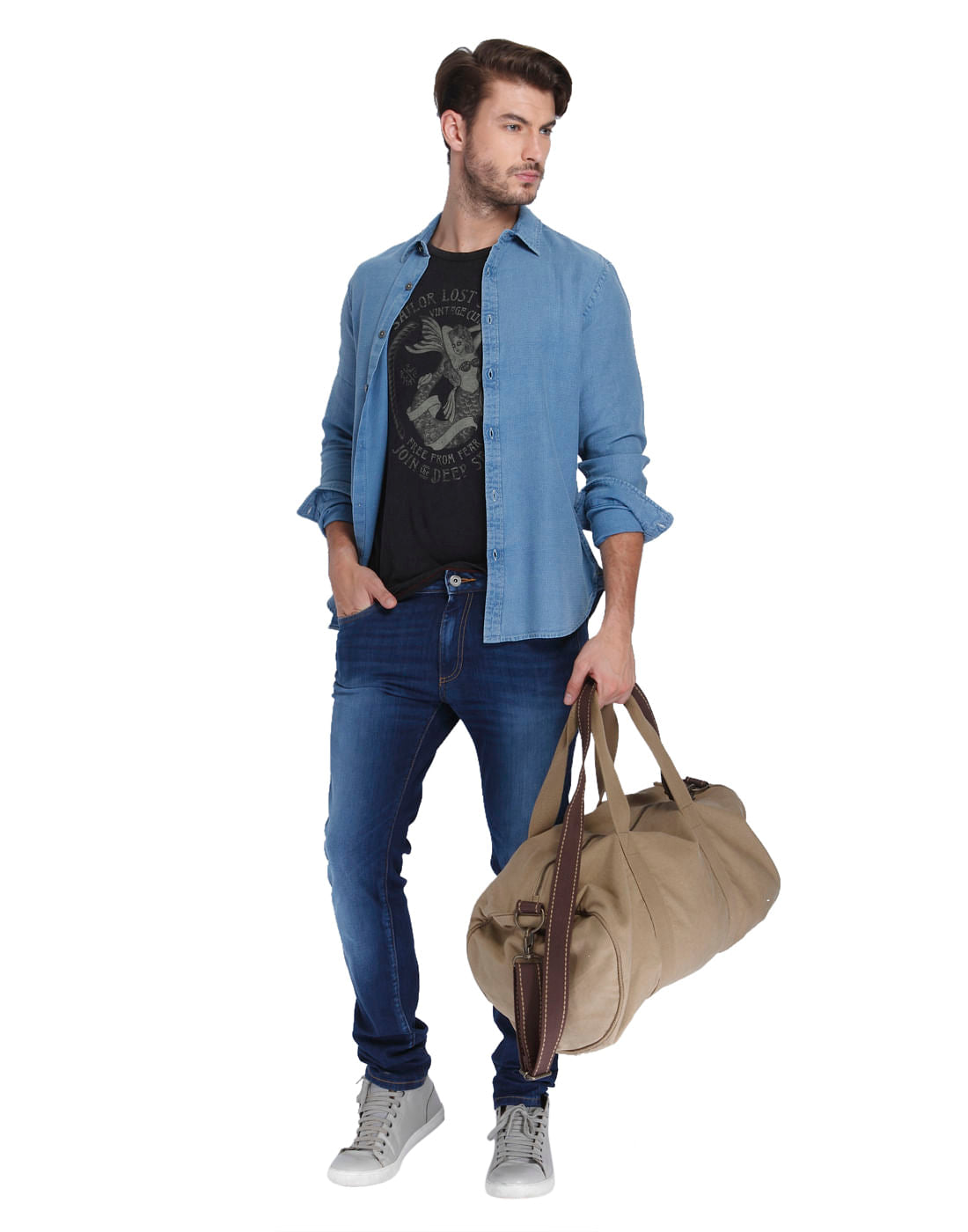 Blue Full Sleeves Shirt