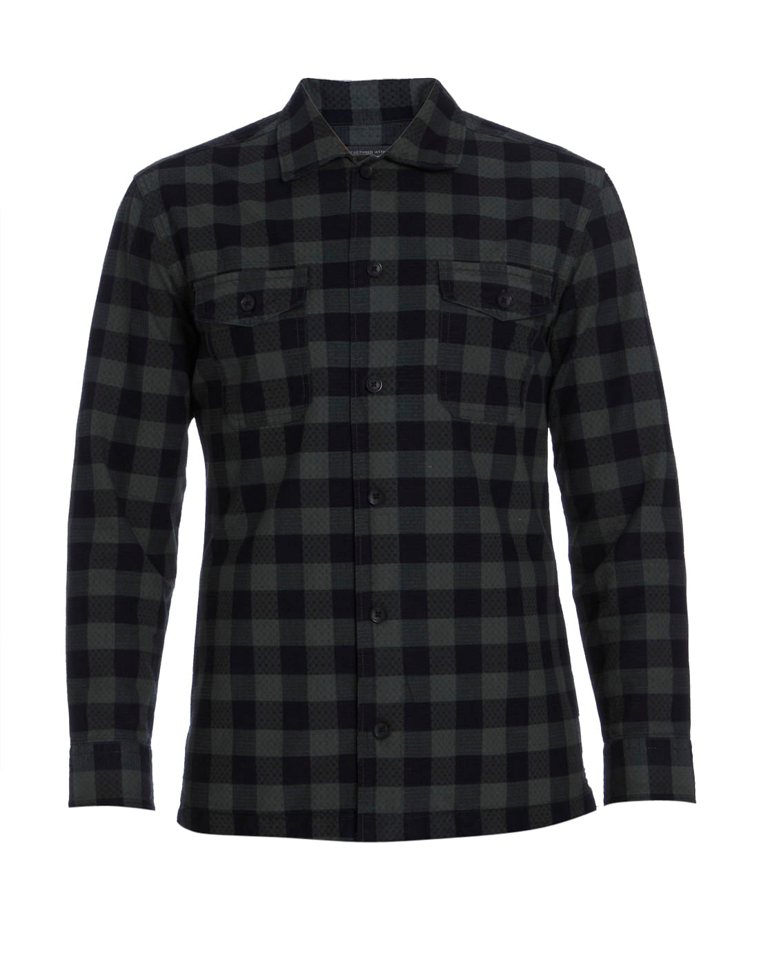Green Check Print Full Sleeves Shirt