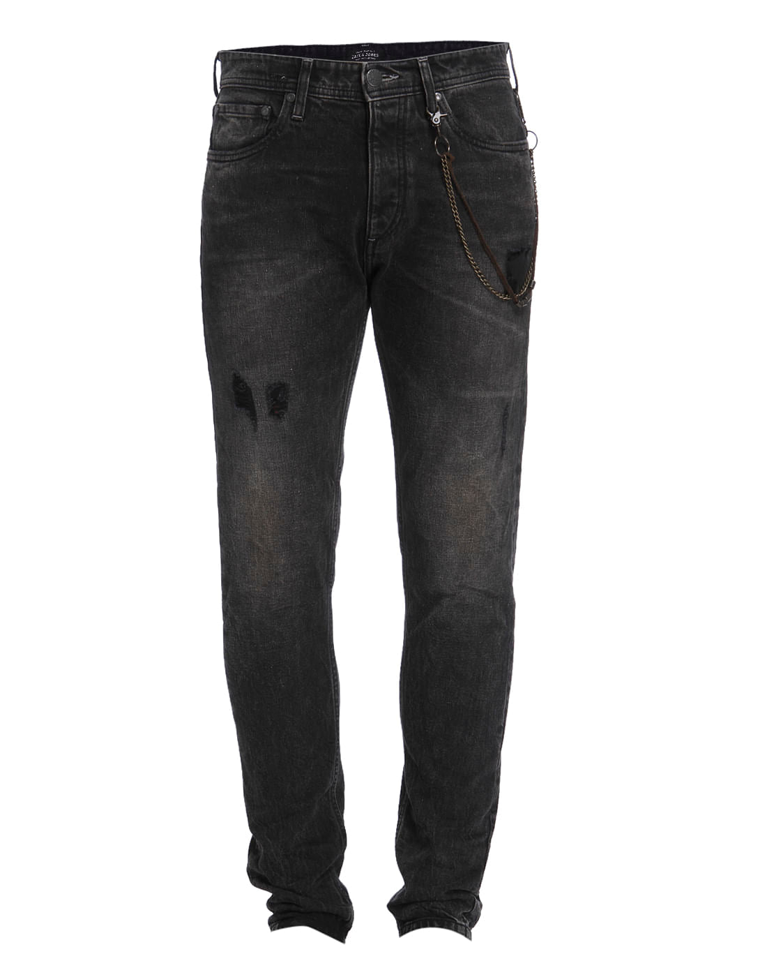 Dark Grey Mid Rise Erik Anti-Fit Jeans