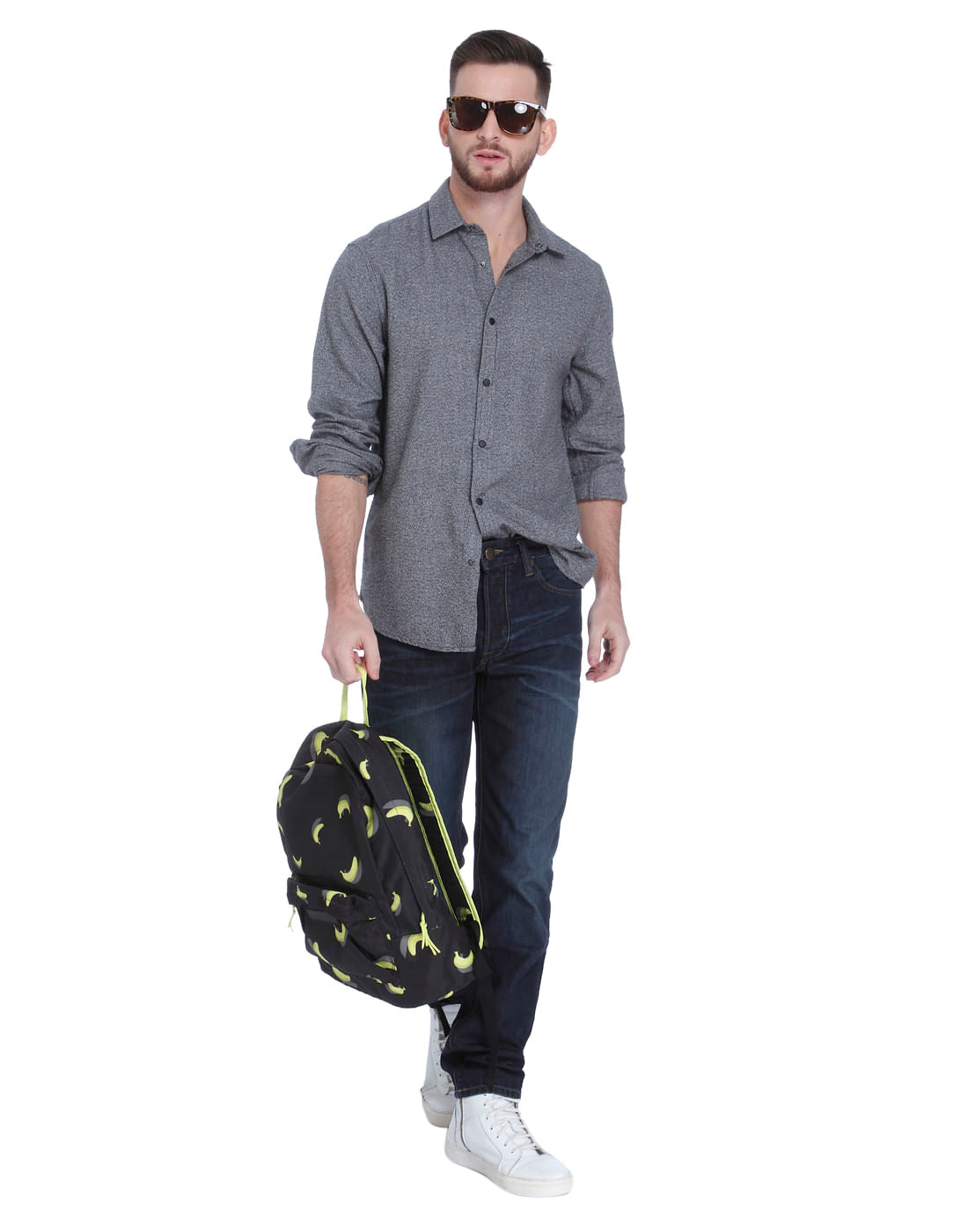Grey Full Sleeves Shirt