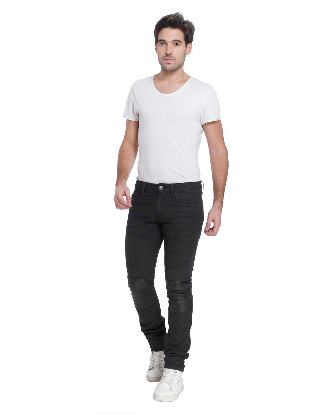 Dark Blue Mid Rise Glenn Slim Fit Jeans