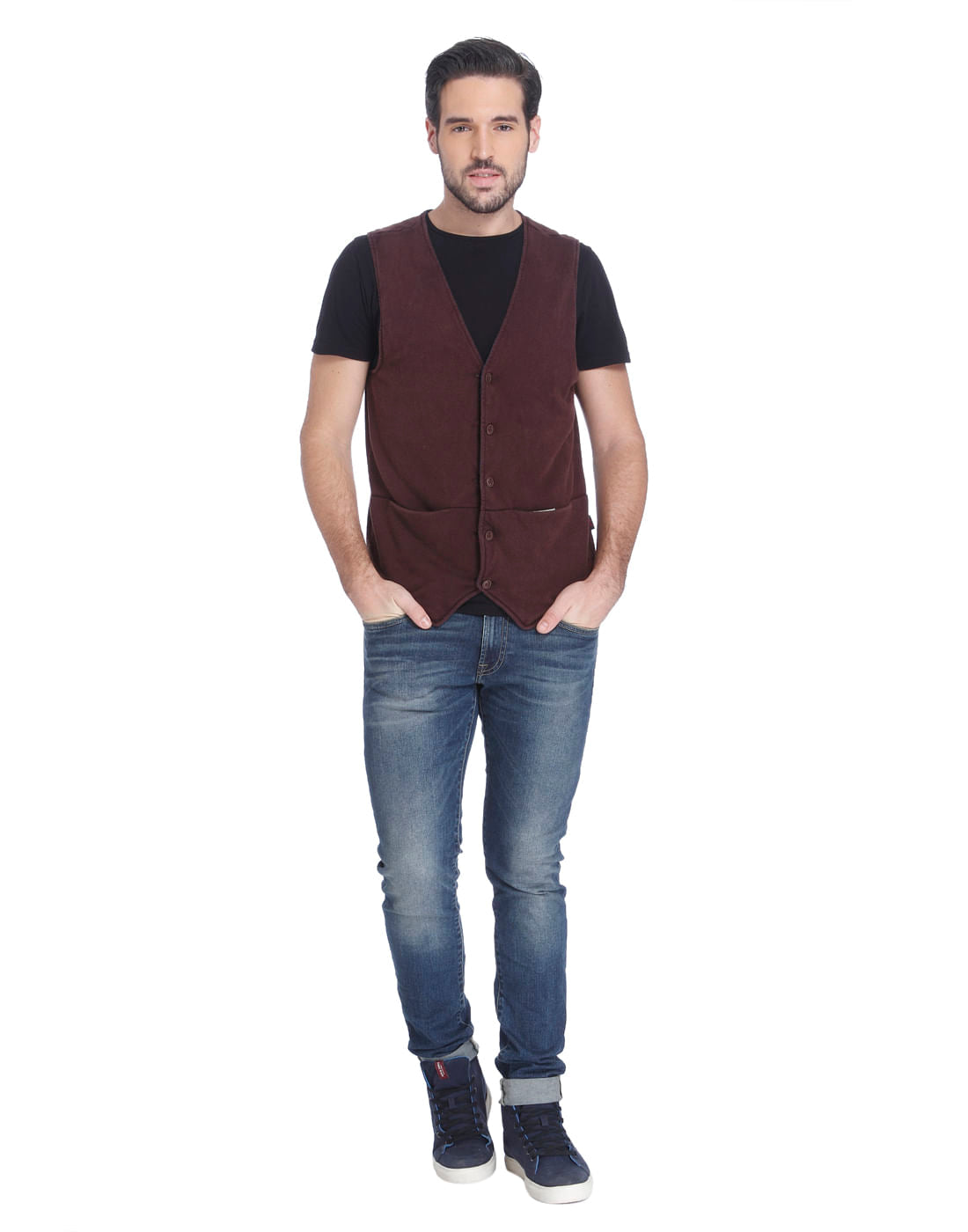 Deep Red Waistcoat