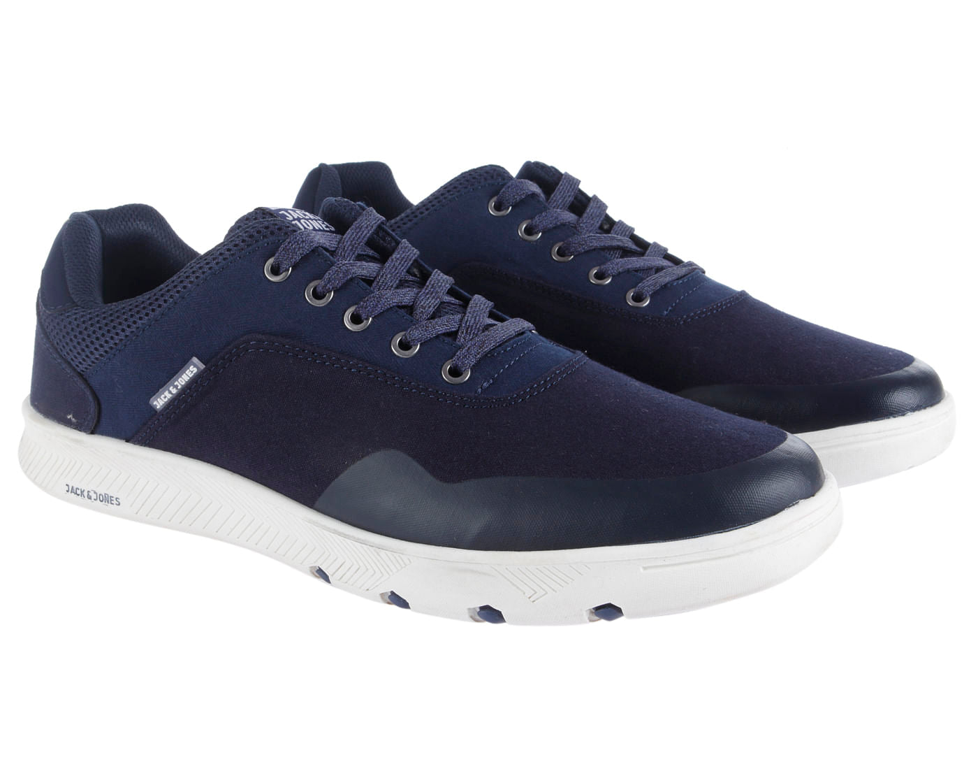 Navy Blue Suede Sneakers