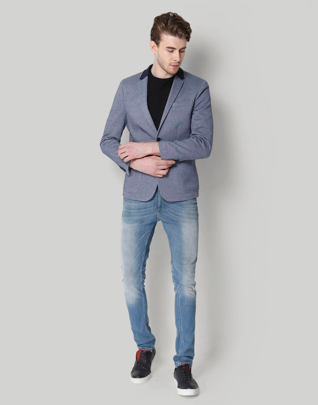 Blue Double Button Blazer