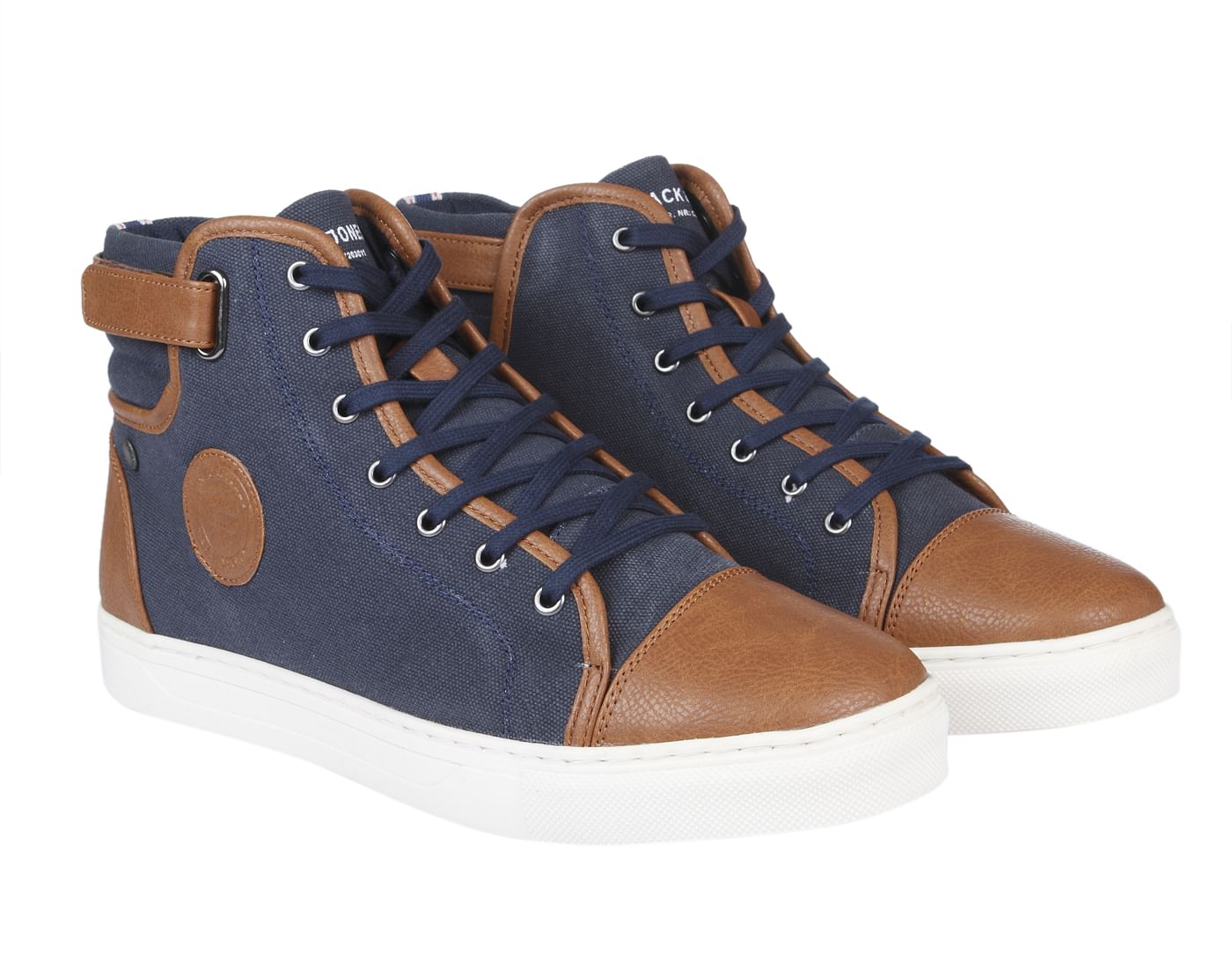 Blue Two Toned High Top Sneakers