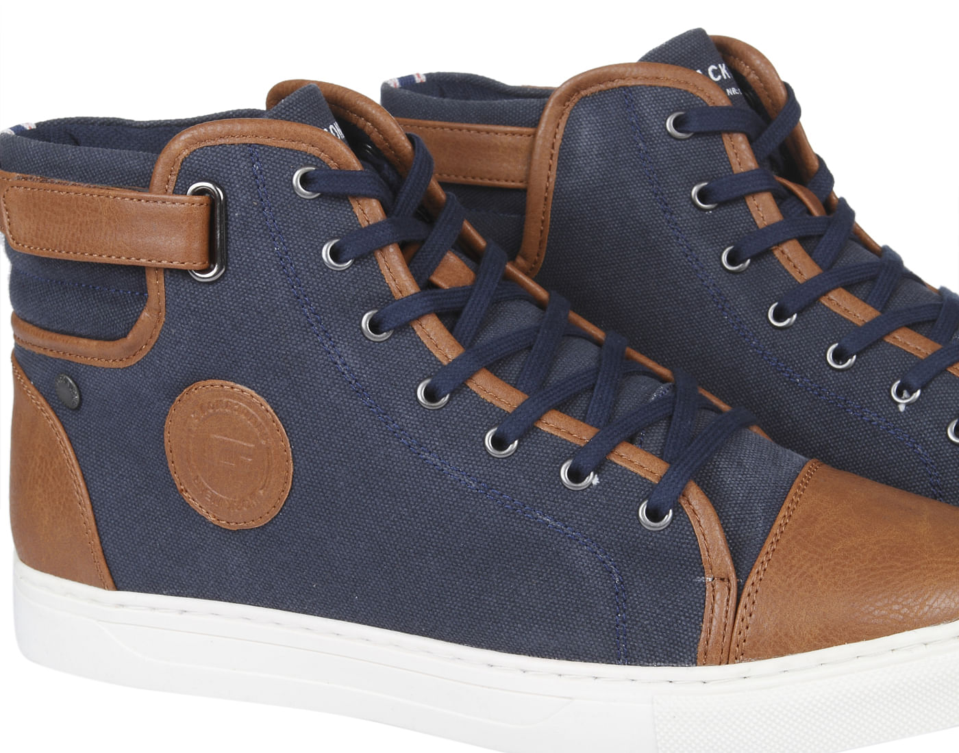 Blue Two Toned High Top Sneakers
