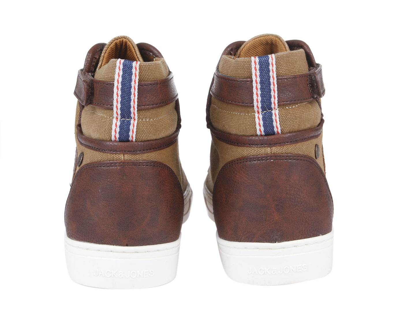 Brown Two Toned High Top Sneakers