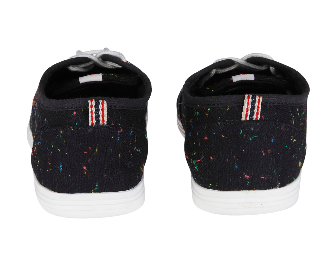 Black Colour Splash Sneakers