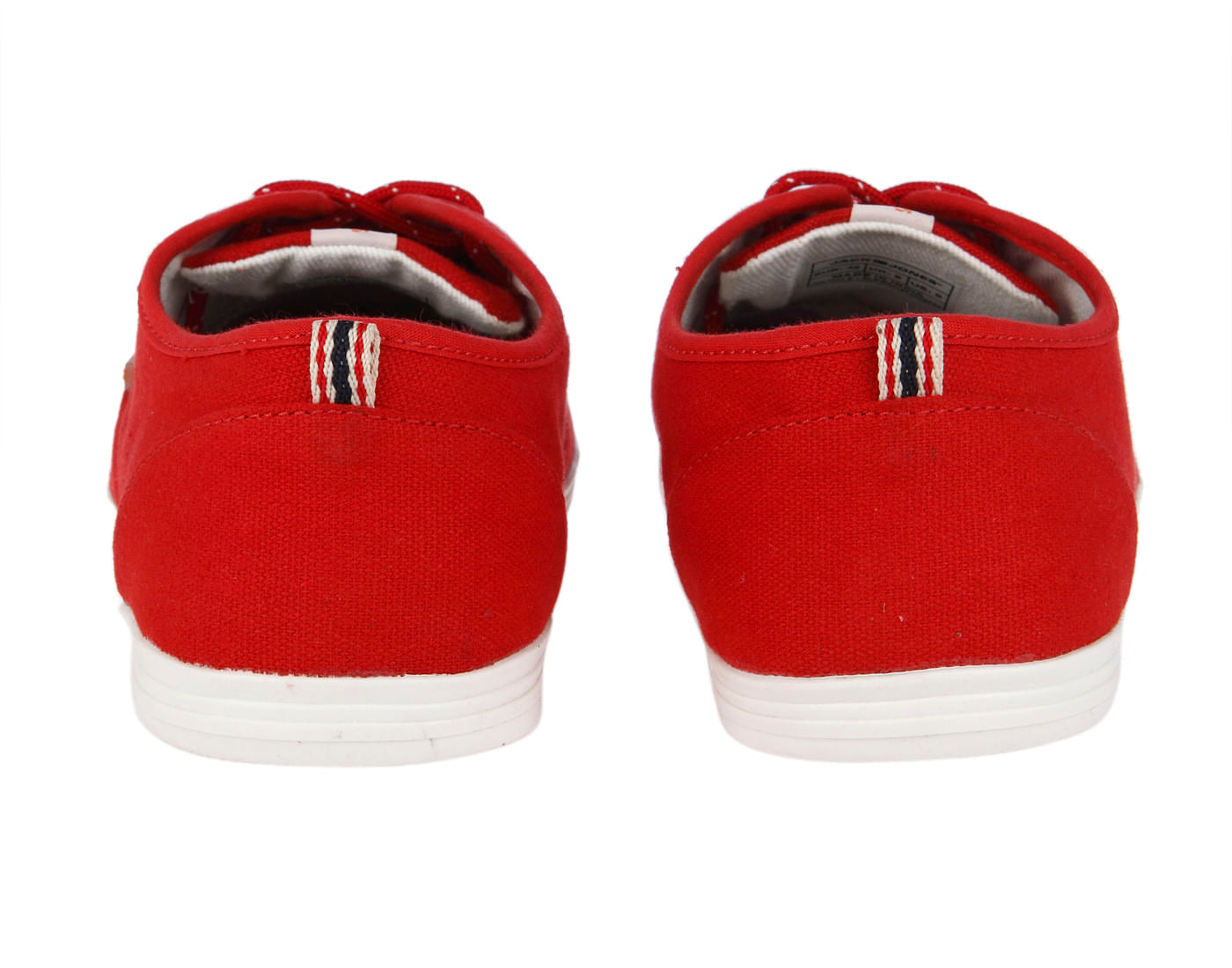 Bright Red Solid Sneakers