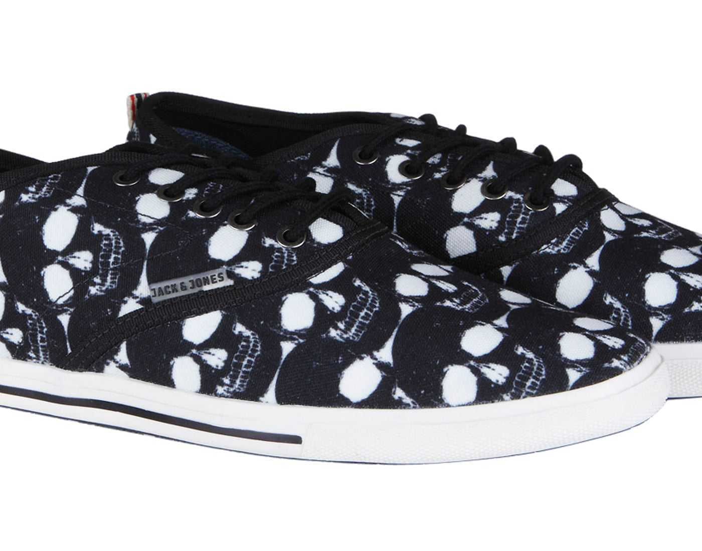 Blue Skull Print Sneakers