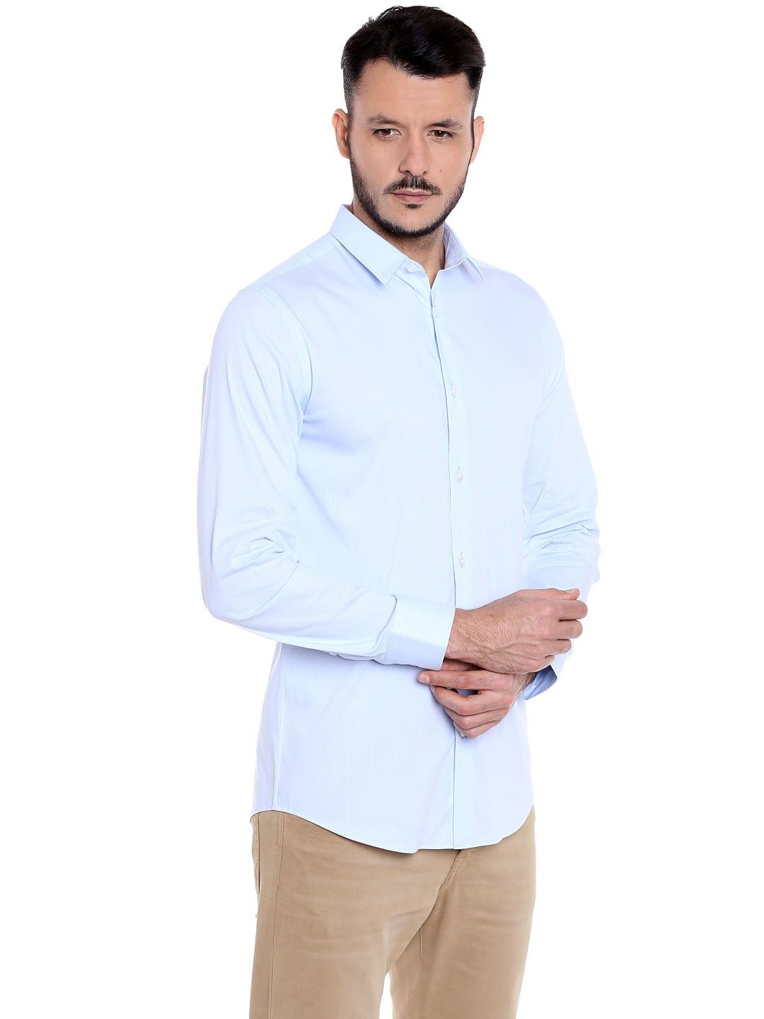 Light Blue Full Sleeves Shirt