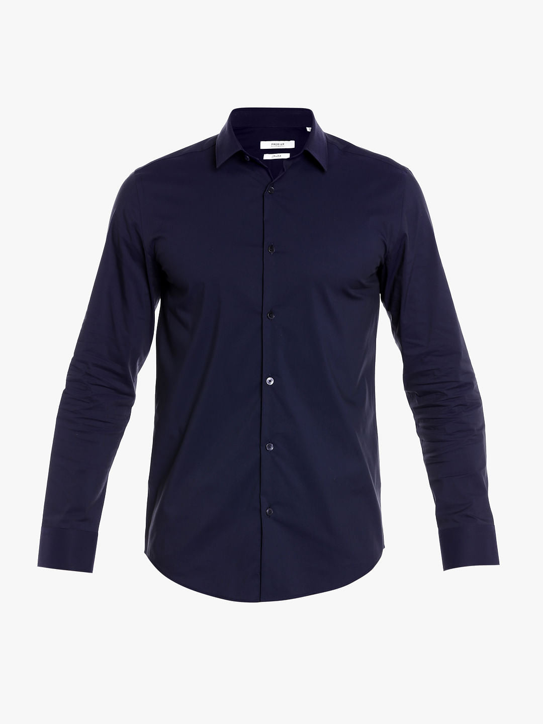 Navy Blue Full Sleeves Shirt