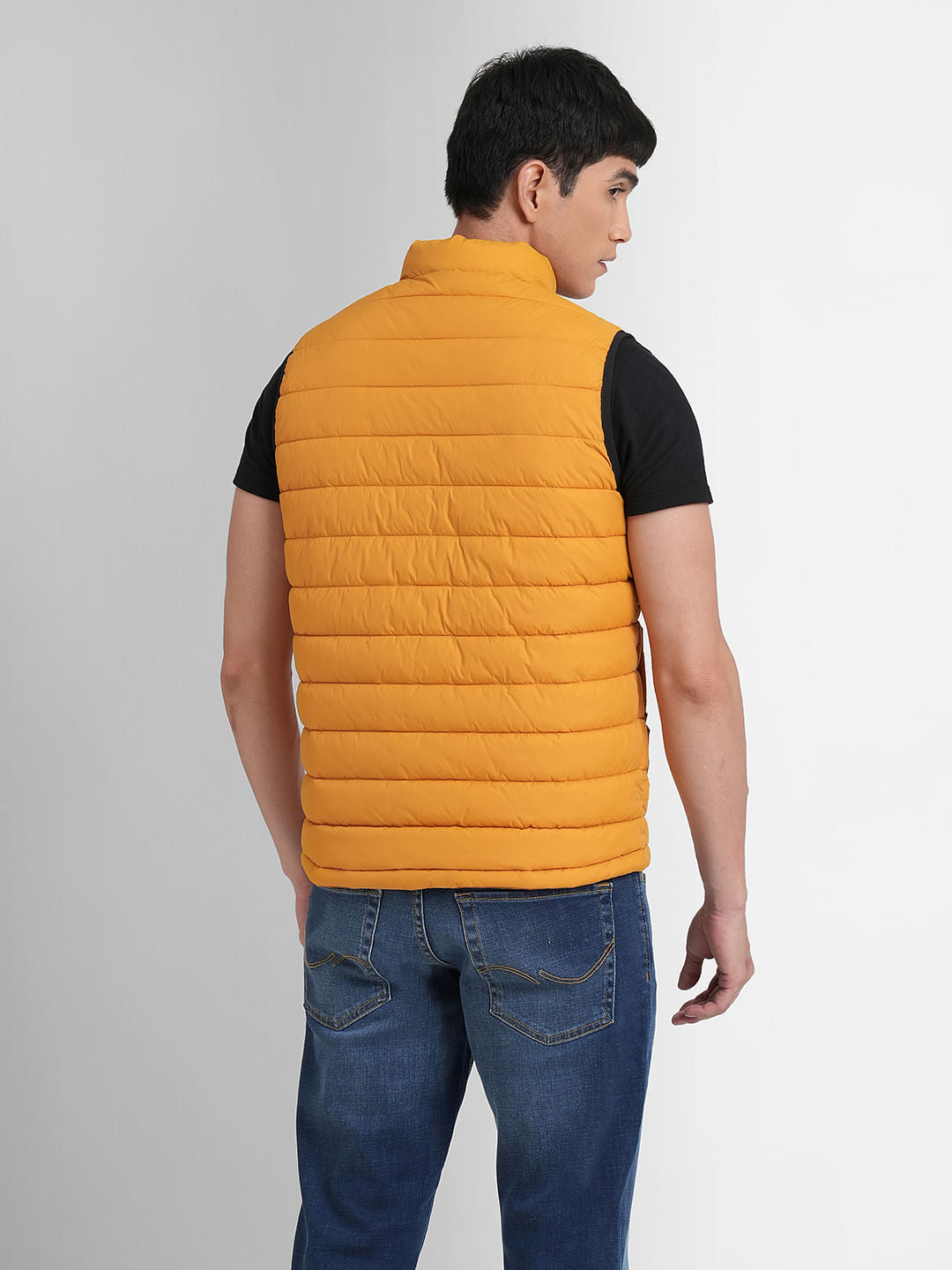 Yellow Puffer Vest Jacket