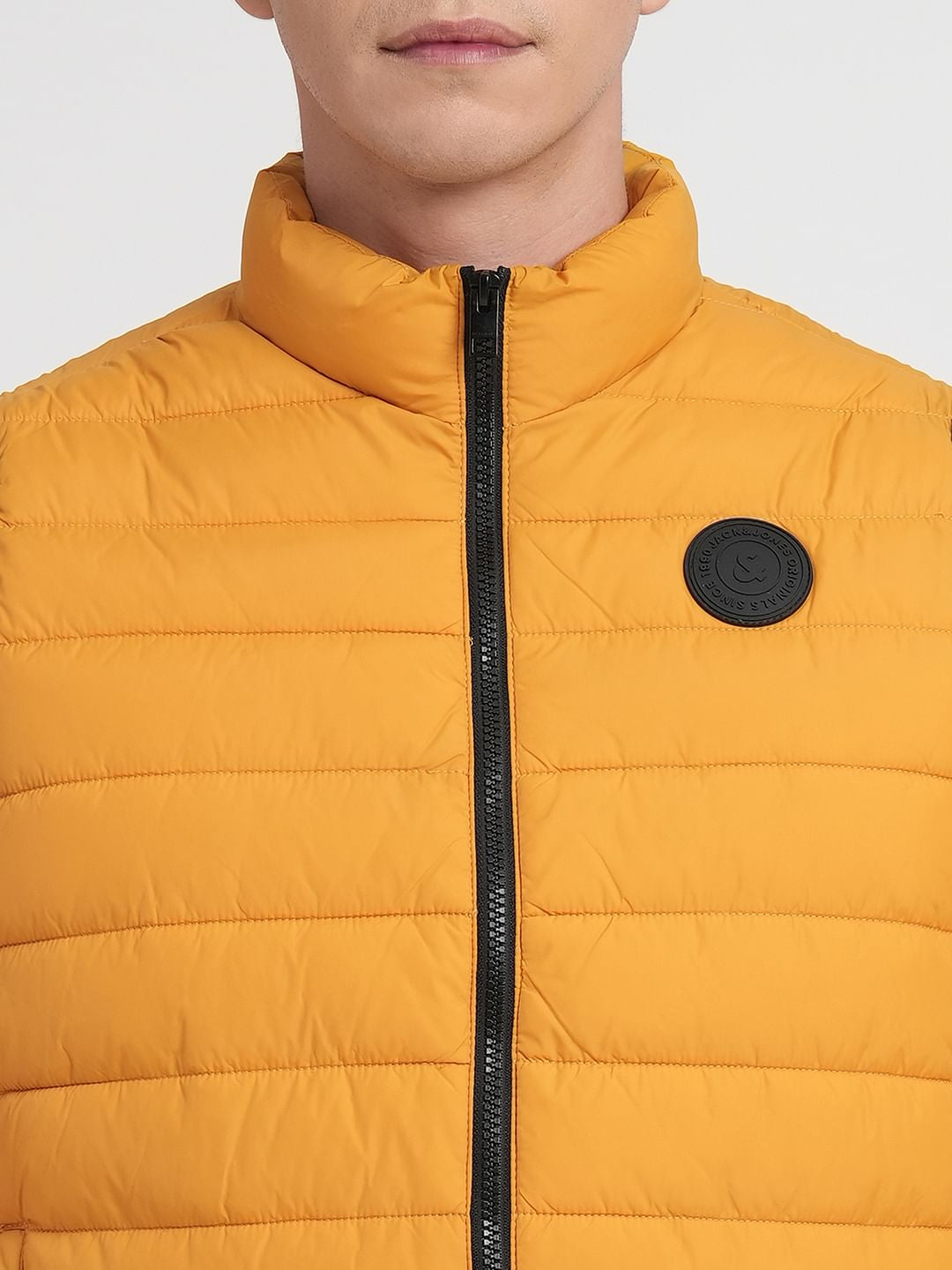 Yellow Puffer Vest Jacket