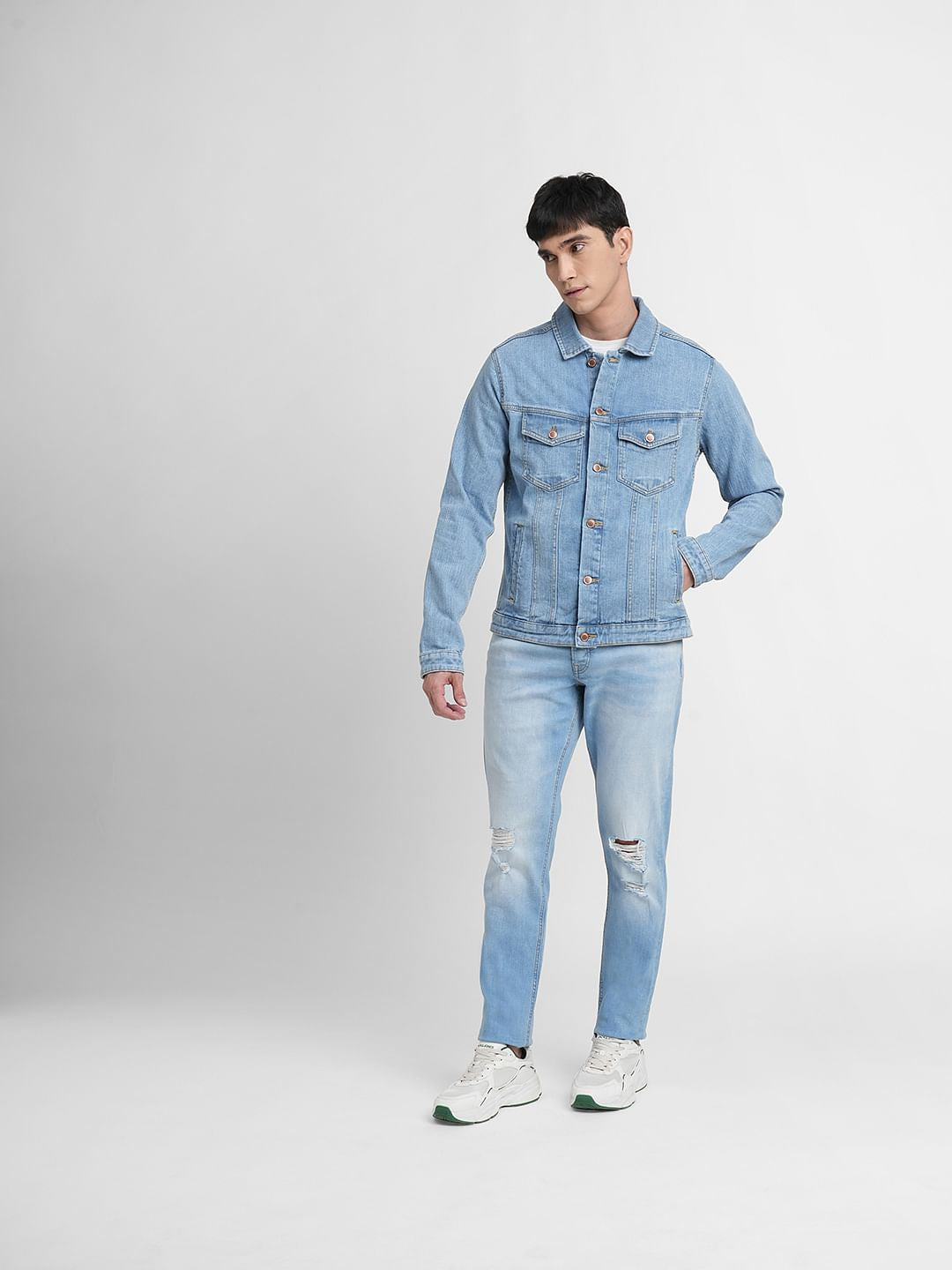 Light Blue Trucker Denim Jacket