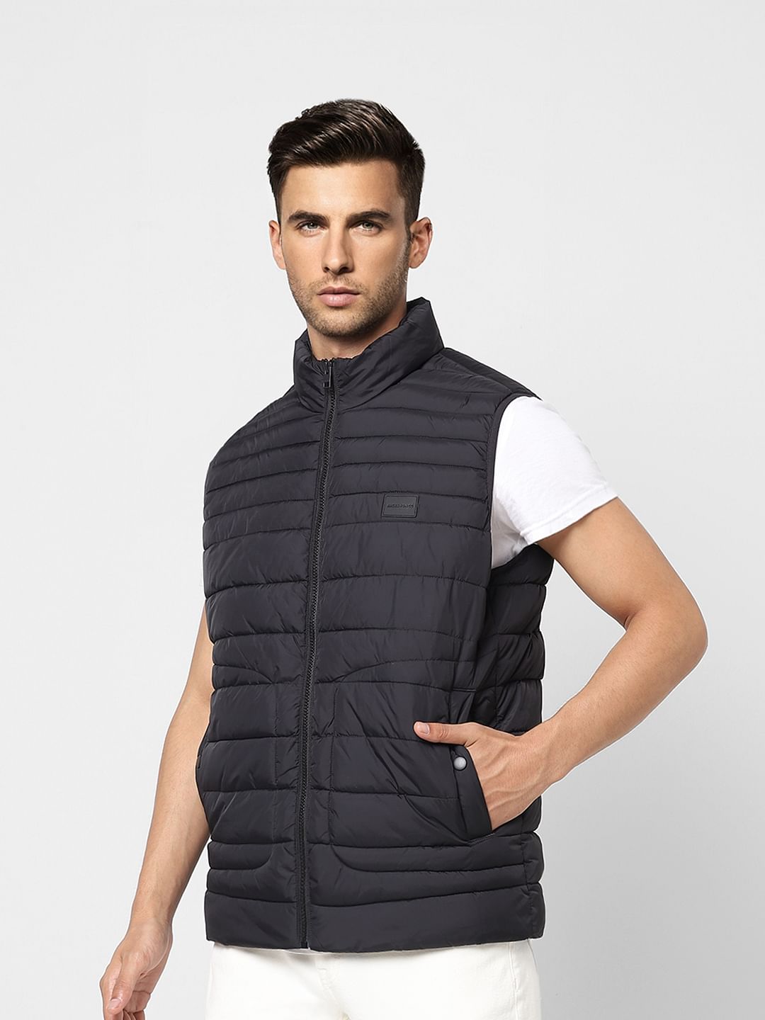 Black Puffer Vest Jacket