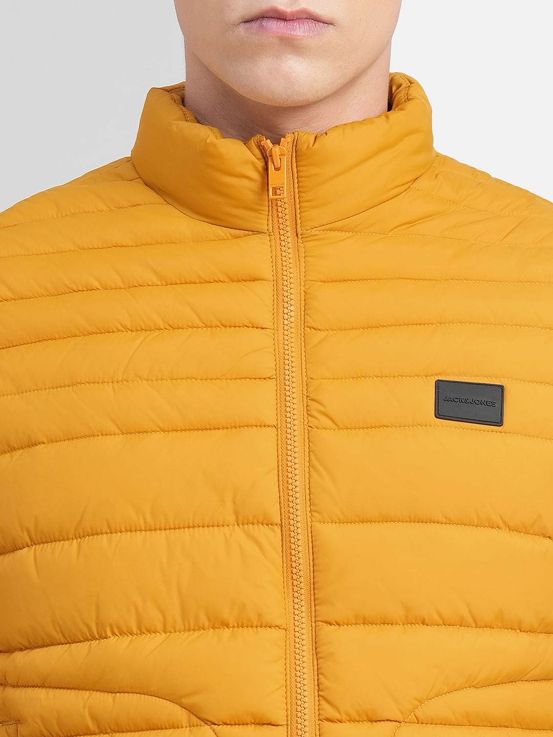 Yellow Vest Puffer Jacket
