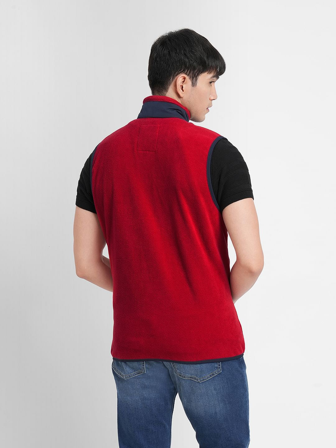 Red Polar Vest Jacket
