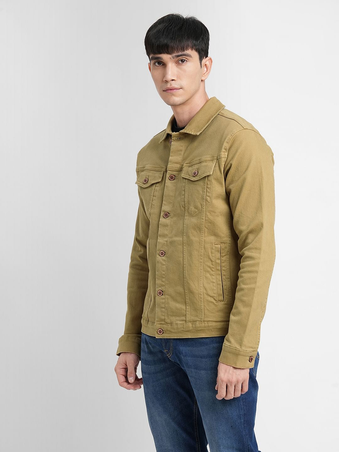Brown Trucker Denim Jacket