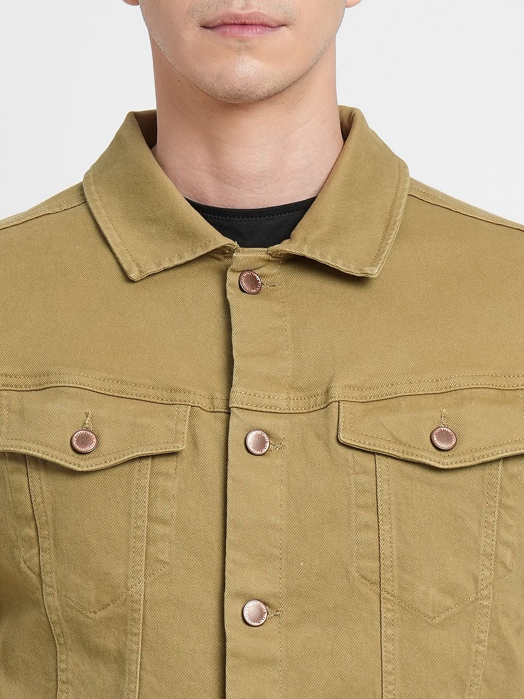Brown Trucker Denim Jacket