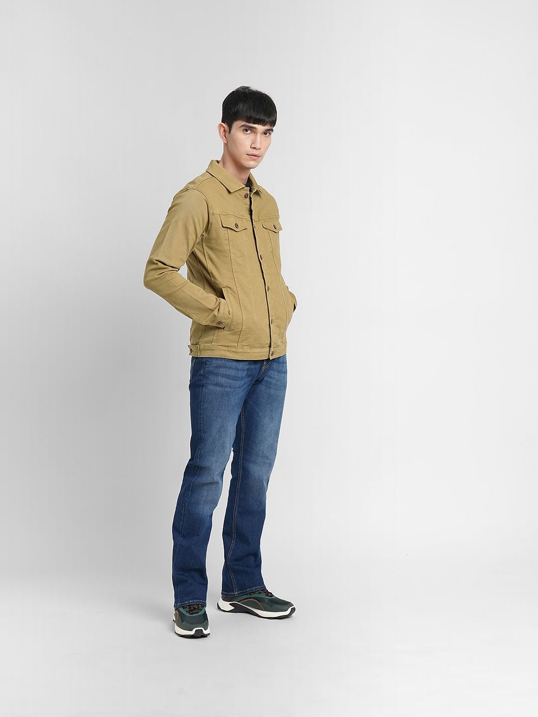 Brown Trucker Denim Jacket