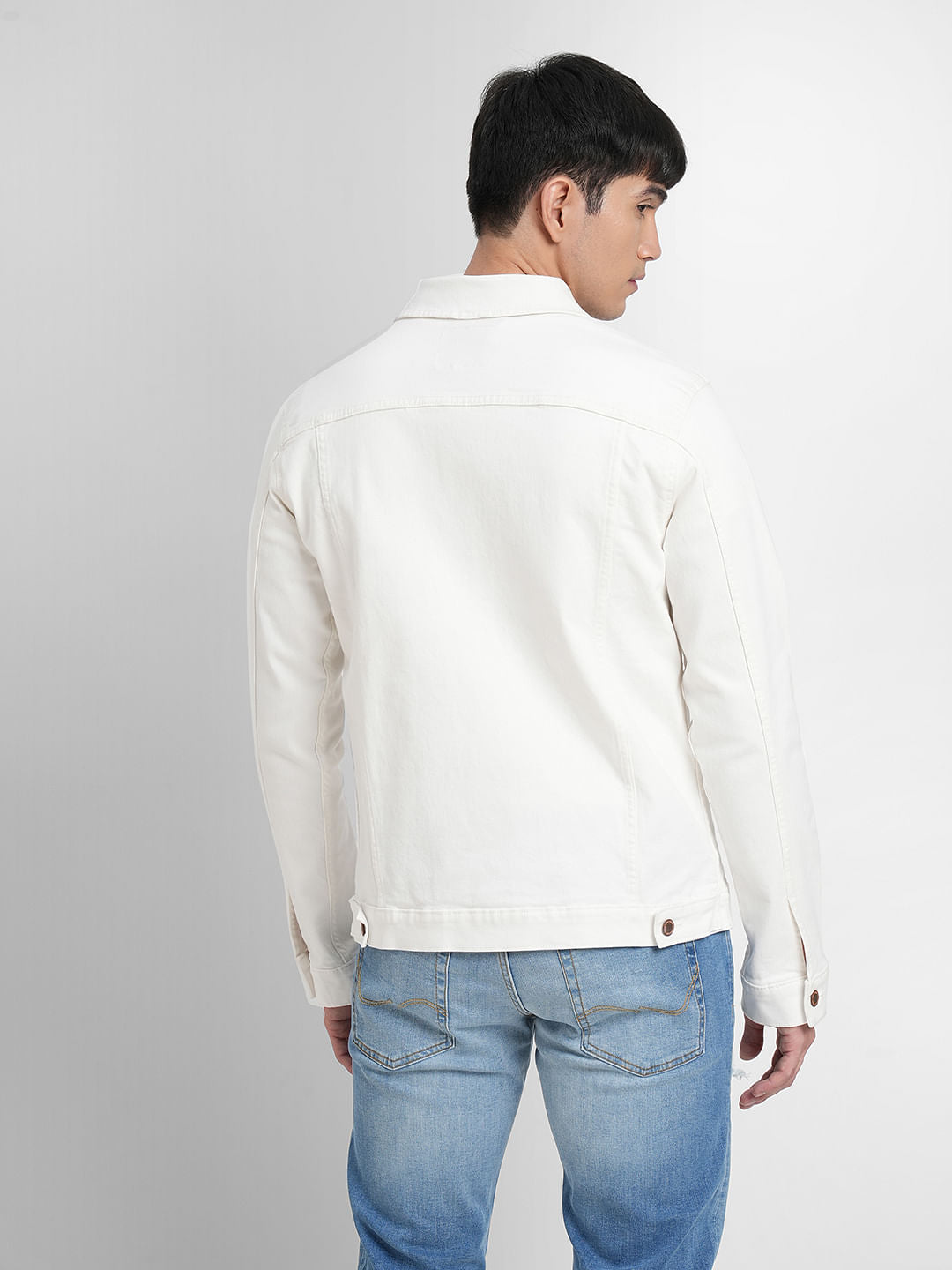 White Trucker Denim Jacket