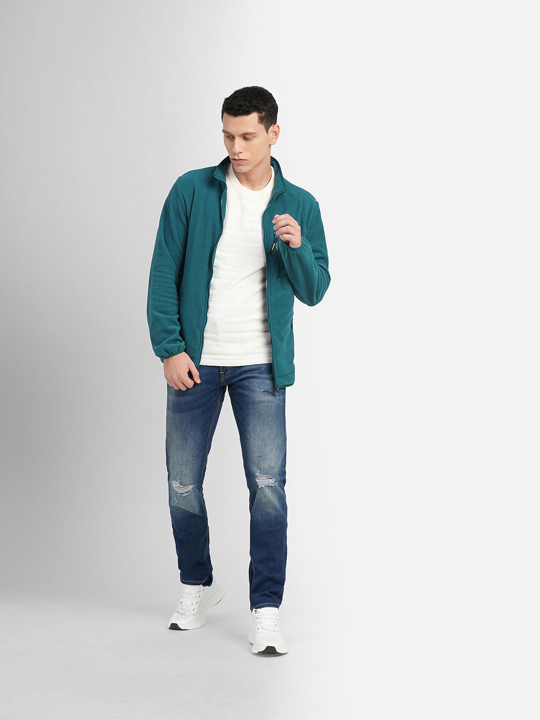 Coral Blue Polar Jacket