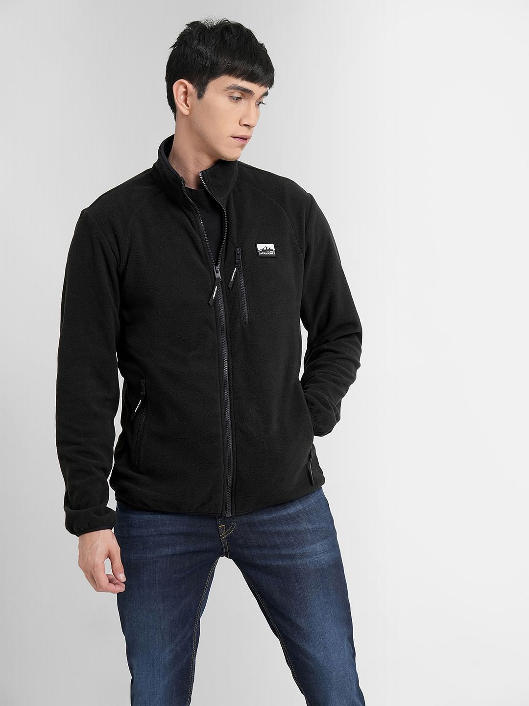 Black High Neck Jacket