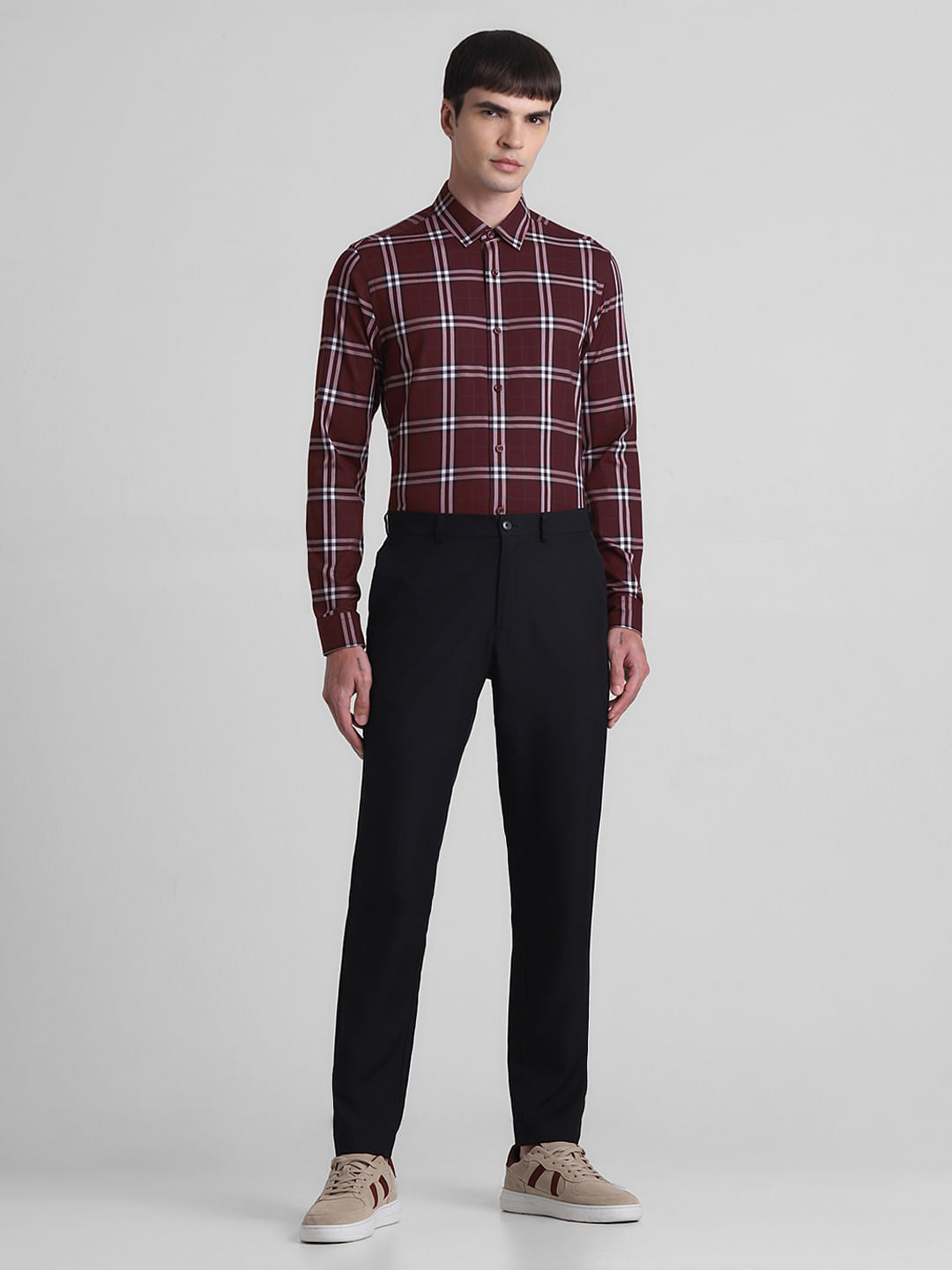 Red Check Full Sleeves Shirt