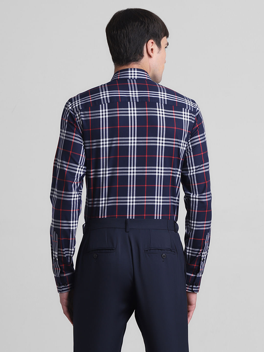 Blue Check Full Sleeves Shirt