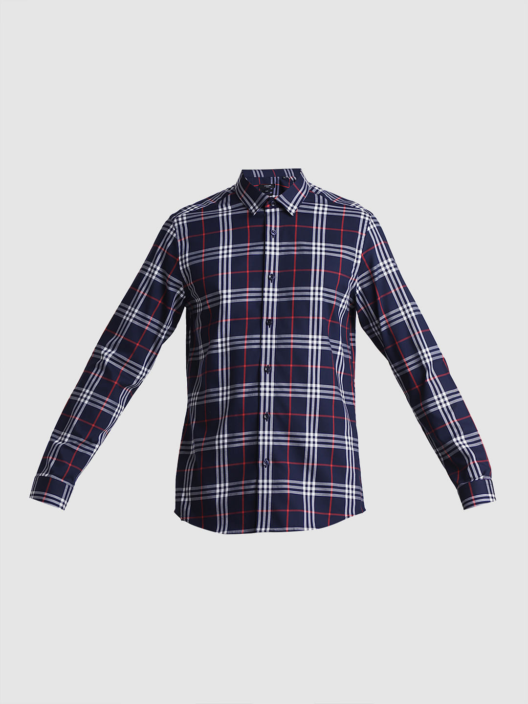 Blue Check Full Sleeves Shirt