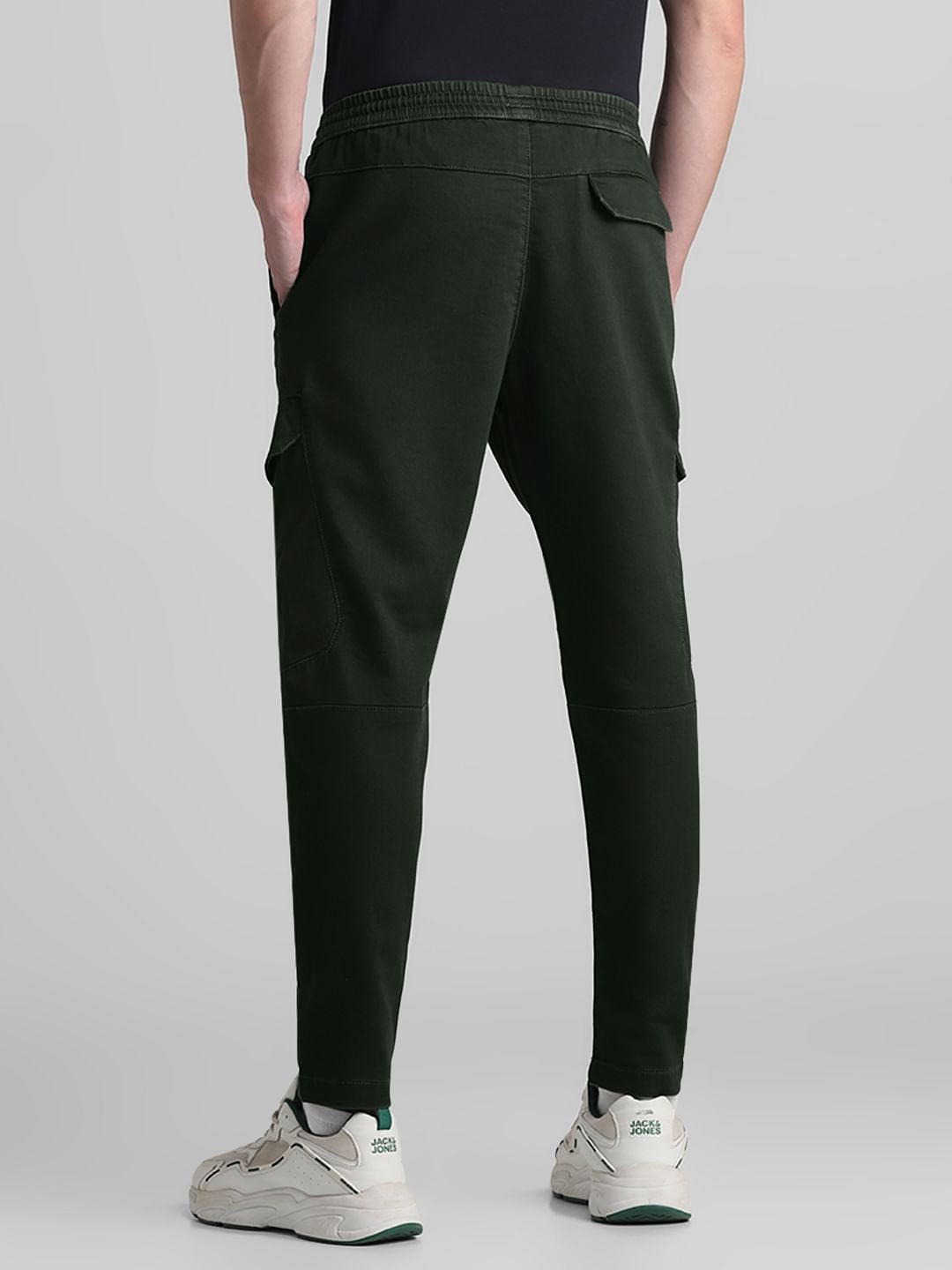 Green Mid Rise Cargo Pants